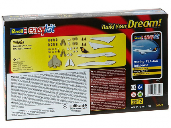 06641 Revell Самолет Boeing 747 Lufthansa (1:288)