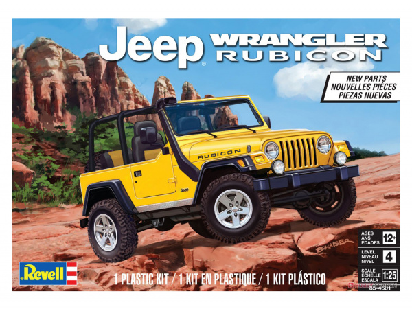 14501 Revell Автомобиль Jeep wrangler rubicon (1:25)