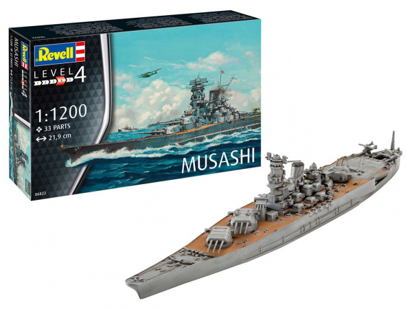 06822 Revell Японский линкор Musashi (1:1200)