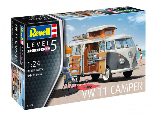 07674 Revell Микроавтобус Фольксваген T1 Camper (1:24)